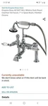 Kingston Brass Chrome Deck Mount Clawfoot Tub Faucet With Hand Shower AE104T1WLL. Fixed Price $333.00.
