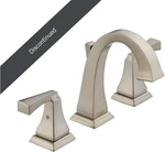 Delta Lahara 3551LF-SP Widespread 2-HANDLE Lever Bath Faucet Pop-up Stainless. Fixed Price $180.00.