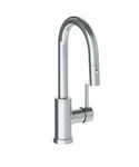 Watermark Deck Mounted 1 Hole Square Top Kitchen Faucet With Pull Out Spray -low. Fixed Price $879.95.