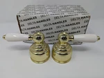 Delta H678 Leland Larg 2-LEVER Handle Kit , Gold White. Fixed Price $44.50.