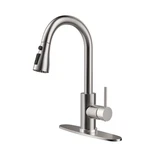 Hange Kitchen Faucet With Pull Down Sprayer,brushed Nickel Sink Fauce.... Fixed Price $49.37.