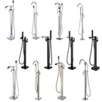 Floor Mount Freestanding Bathtub Faucet Waterfall Filler Mixer Tap W/shower. Fixed Price $99.00.