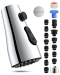 Hibbent Stainless Steel Pull Down Spray Head Replacement With Chrome Finished. Fixed Price $44.92.