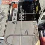 Glacier Bay Pull-down Lever Faucet For Kitchen, Steel, Single Handle. Fixed Price $47.96.