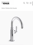 Kohler Edalyn By Studio Mcgee Single-handle Bar Sink Faucet K-28357-CP. Fixed Price $325.00.