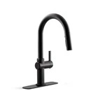 Kohler Clarus Single Handle Pull Down Sprayer Kitchen Faucet Matte Black. Fixed Price $126.00.