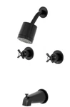 Kingston Brass KBX8140ZX Millennium Tub And Shower Faucet Matte Black 7.31X8X72. Fixed Price $194.00.