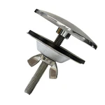 Stainless Steel Kitchen Sink Hole Cover, 2 Inch Faucet Polished Chrome. Fixed Price $9.07.