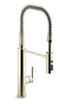 Kohler Purist K-24982-AF Pre-rinse Pro-stylekitchen Faucet French Gold New Box. Fixed Price $548.00.