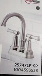 Delta 25747LF-SP Chamberlain Centerset 2HANDLE Bathroom Faucet Brushed Nickel. Fixed Price $78.98.