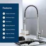 Bio Bidet By Bemis Single-handle Pull-down Spring Sprayer Faucet -brushed Nickel. Fixed Price $64.34.