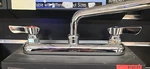 Krowne Silver Series Deck Mount Faucet 8" Center W/10" Swing Spout (13-810L). Fixed Price $110.00.