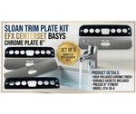 Sloan Trim Plate Kit Centerset Basys Chrome 8" EFX-26-A Of 3. Fixed Price $54.00.