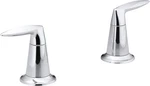 Kohler -T45119-4-CP Two-handle Lever Deck Or Wall Mount Bath Valve Trim, Modern. Fixed Price $113.99.