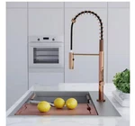 Swiss Madison Chalet Single-handle Pull-down Sprayer Kitchen Faucet Rose Gold. Fixed Price $125.00.