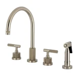 Kingston Brass KS872.KNLBS Convergent 1.8 Gpm Widespread Kitchen - Nickel. Fixed Price $461.47.