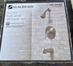 Glacier Bay Builders Tub And Shower Set Brushed Nickel 1001 818 631.. Fixed Price $48.75.