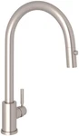 Rohl U.4044STN-2 Holborn Pull-down Kitchen Faucet With C-spout Satin Nickel. Fixed Price $1680.01.