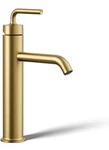 Kohler K-14402-4A-2MB Purist Single-handle Bathroom Sink Faucet Brushed Gold. Fixed Price $499.99.