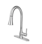 Flow Classic Series Single-handle Standard Kitchen Faucet Brushed Nickel. Fixed Price $62.30.