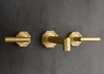 Restoration Hardware Lambeth Wall Mount Lever Handle Tub Fill Polished Nickel. Fixed Price $1499.00.