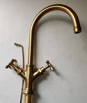 Axor 16502251 Montreux Single Hole Bathroom Faucet W/ Drain, Brushed Gold Optic. Fixed Price $599.97.