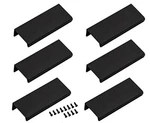 Back Mount Finger Edge Pull Pack 80MM Black Aluminum Concealed Handle 64MM. Fixed Price $17.90.