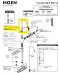 Moen 161524SRS Spout Tube Kit For Higharc Pull Down Faucet Spot Resist Stainless. Fixed Price $40.00.