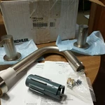 Kohler T954-4-BN Deck-mount High-flow Bath Faucet Trim Brushed Nickel. Fixed Price $449.99.