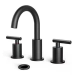 Androme 8IN Widespread Double Handle High-arc Bathroom Faucet Matte Black H0300B. Fixed Price $53.86.