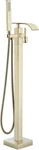 Senlesen Freestanding Bathtub Faucet Floor Mount Filler Brushed Gold. Fixed Price $169.99.
