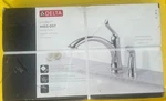 Delta 4453-DST Linden Kitchen Faucet Arctic Stainless New Sealed. Fixed Price $188.79.