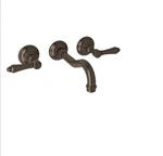 Rohl A1477LMTCB-2- Acquit Widespread Wall Mounted Bathroom Faucet Tuscan Brass. Fixed Price $499.99.