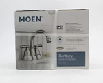 Moen Banbury 4" 2-HANDLE Bathroom Faucet WS84913SRN-SPOT Resist Brushed Nickel. Fixed Price $59.95.