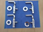 California Faucets Deluxe Angle Stop 4 W/flange & Descanso Handle CF-9001-PC. Fixed Price $349.00.