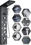 Votamuta Led Waterfall Shower Panel Tower 5-FUNCTION Wall Mount, 46. Fixed Price $160.00.