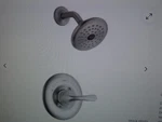 Delta Classic Stainless 1-HANDLE Single Function Round Shower Faucet-new. Fixed Price $108.00.