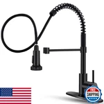 Owofan Black Kitchen Faucet Pull Down Sprayer Stainless Steel, 1/3 Hole. Fixed Price $53.94.