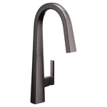 Moen - Nio Pulldown Kitchen Faucet Black Stainless S75005BLS. Fixed Price $399.95.