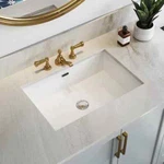 Horow 23-5/8 In.rectangle Undermount Bathroom Sink White With Overflow Hole. Fixed Price $85.99.