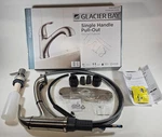 Glacier Bay 1-HANDLE Sprayer Kitchen Faucet Ss 1008 028 077 Open Box. Fixed Price $48.95.