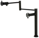 Kingston Brass KS470.RKZ Wendell 3 Gpm 1 Hole Pot Filler - Black. Fixed Price $633.72.