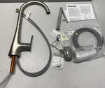 Moen Sinema Spot Resist Stainless Pull-down Kitchen Faucet W/ Sprayer FS7235SRS. Fixed Price $389.99.