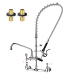 Commercial Pre-rinse Sink Faucet Wall Mount Professional Kitchen W.... Fixed Price $172.49.