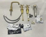 Kohler Purist Bathroom Sink Faucet 1.2GPM Brushed Moderne Brass 14406-3-2MB. Fixed Price $453.94.