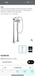 Axor 16563821 Montreux Floor Mounted Tub Filler-brushed Nickel. Fixed Price $995.00.