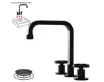 Bwe Industry Style 8" Widespread Double Handle High-arc Bathroom Faucet W/drain. Fixed Price $55.97.