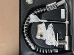 Danze Parma D455158SS Stainless Steel Single Handle Pre-rinse Kitchen Faucet. Fixed Price $165.00.