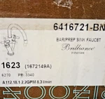 Brizo 6416721-BN Trevi Two Handle Bar/prep Faucet Brushed Nickel. Fixed Price $229.99.