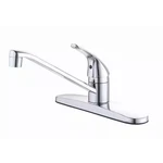 Single-handle Standard Kitchen Faucet Polished Chrome. Fixed Price $30.00.